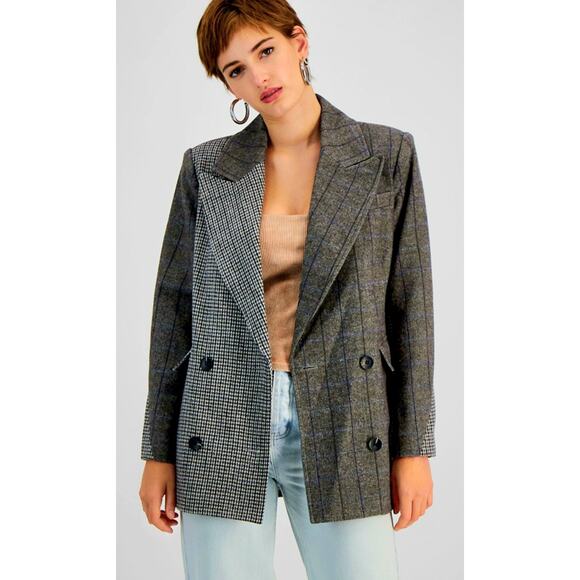 Avec Les Filles Jackets & Blazers - avec les filles womens anthropologie mixed tweed jacket size large lined
